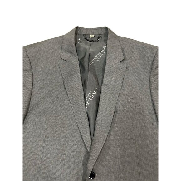 Burberry Blazer Men's 56R Wool Linen‎ Canbury Gray Sport Coat Made in Italy - Picture 1 of 12